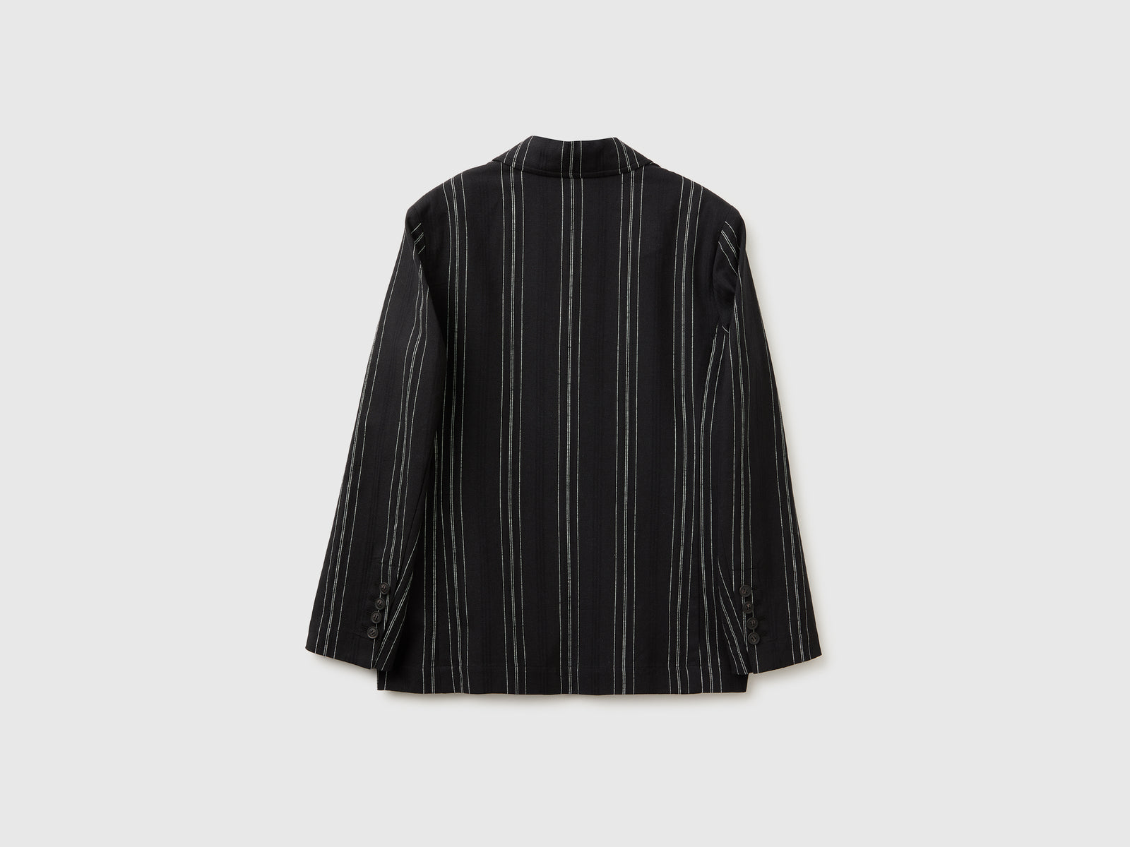 Blazer às riscas em mistura de linho - ucb_image_BS