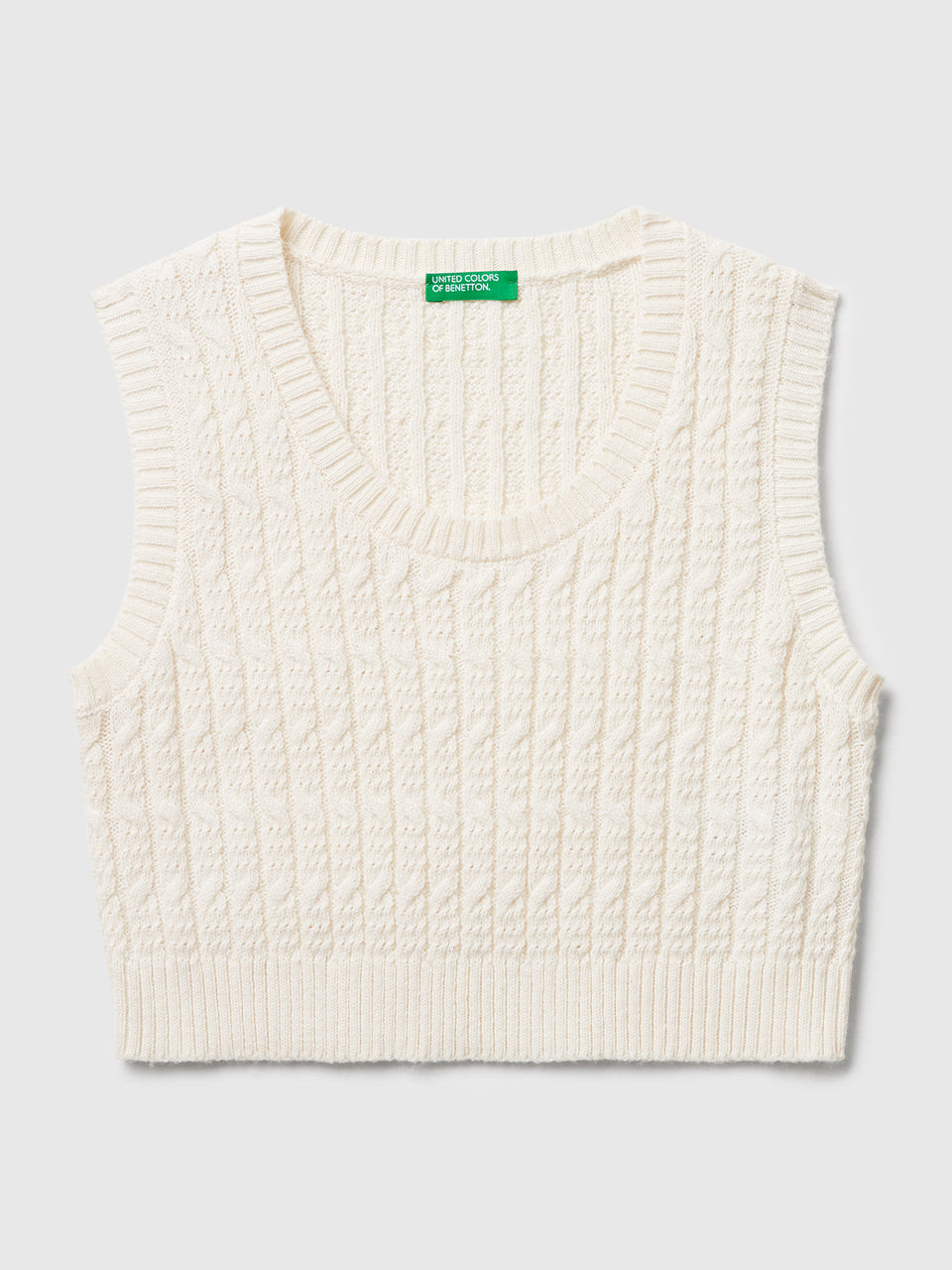 Gilet in maglia con trecce - ucb_image_FS