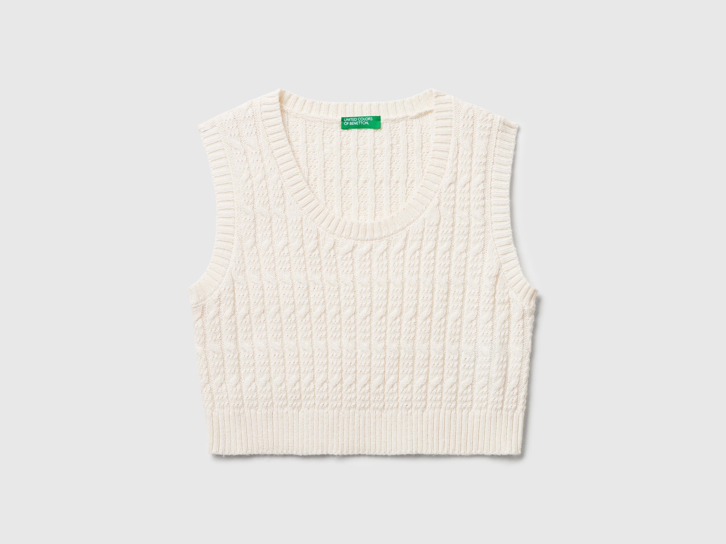 Gilet in maglia con trecce - ucb_image_FS