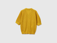 Perforated polo shirt in linen blend - ucb_image_BS
