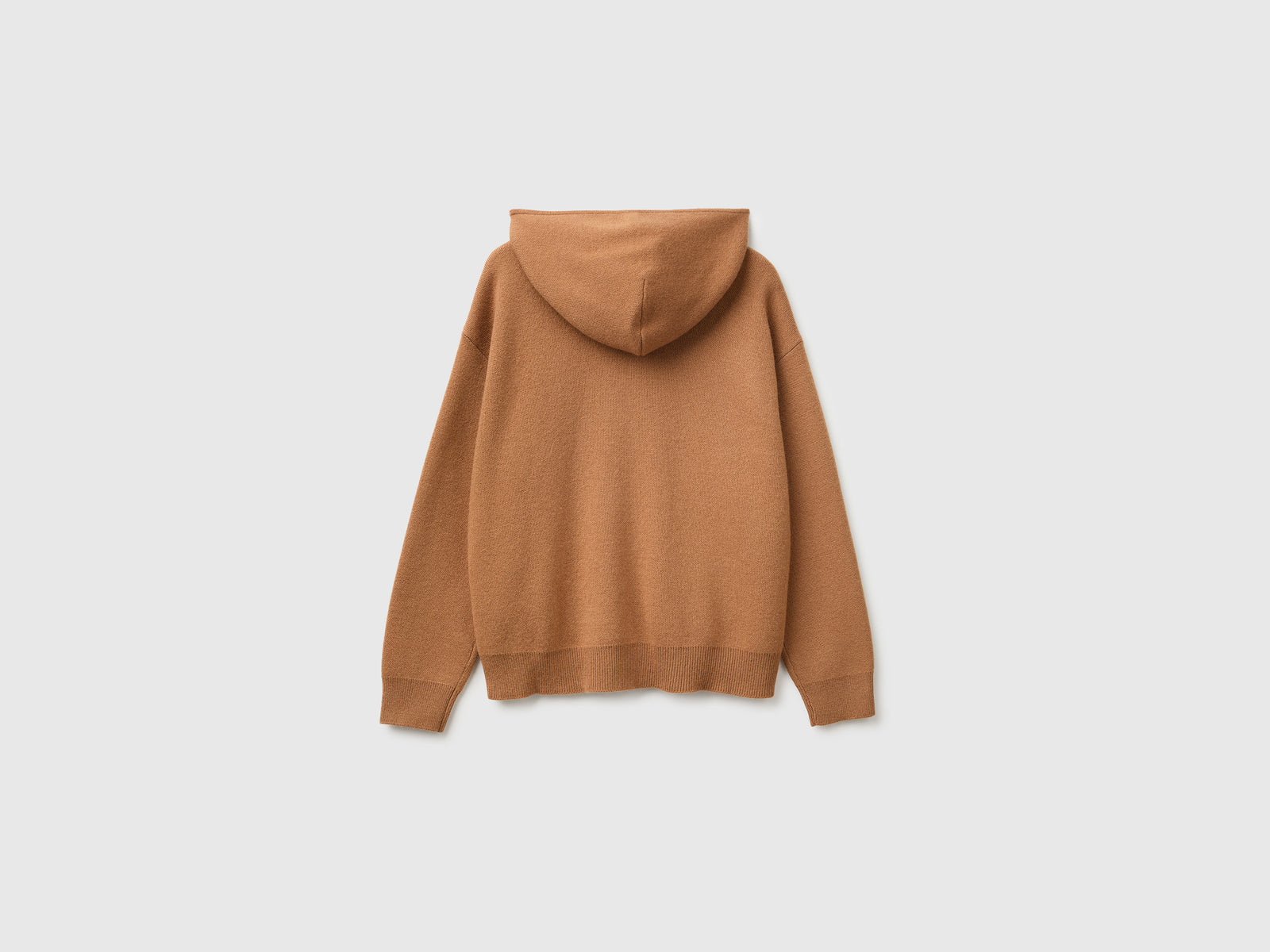 Camisola com fecho de correr e capuz em mistura de lã e caxemira - ucb_image_BS
