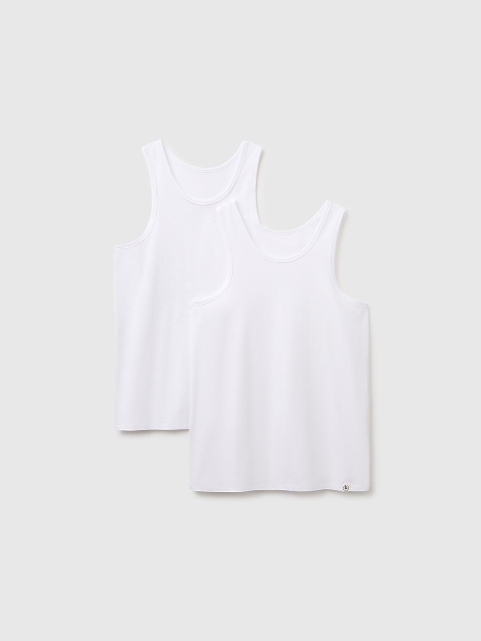 Duas t-shirts sem mangas interiores em algodão stretch - ucb_image_FS