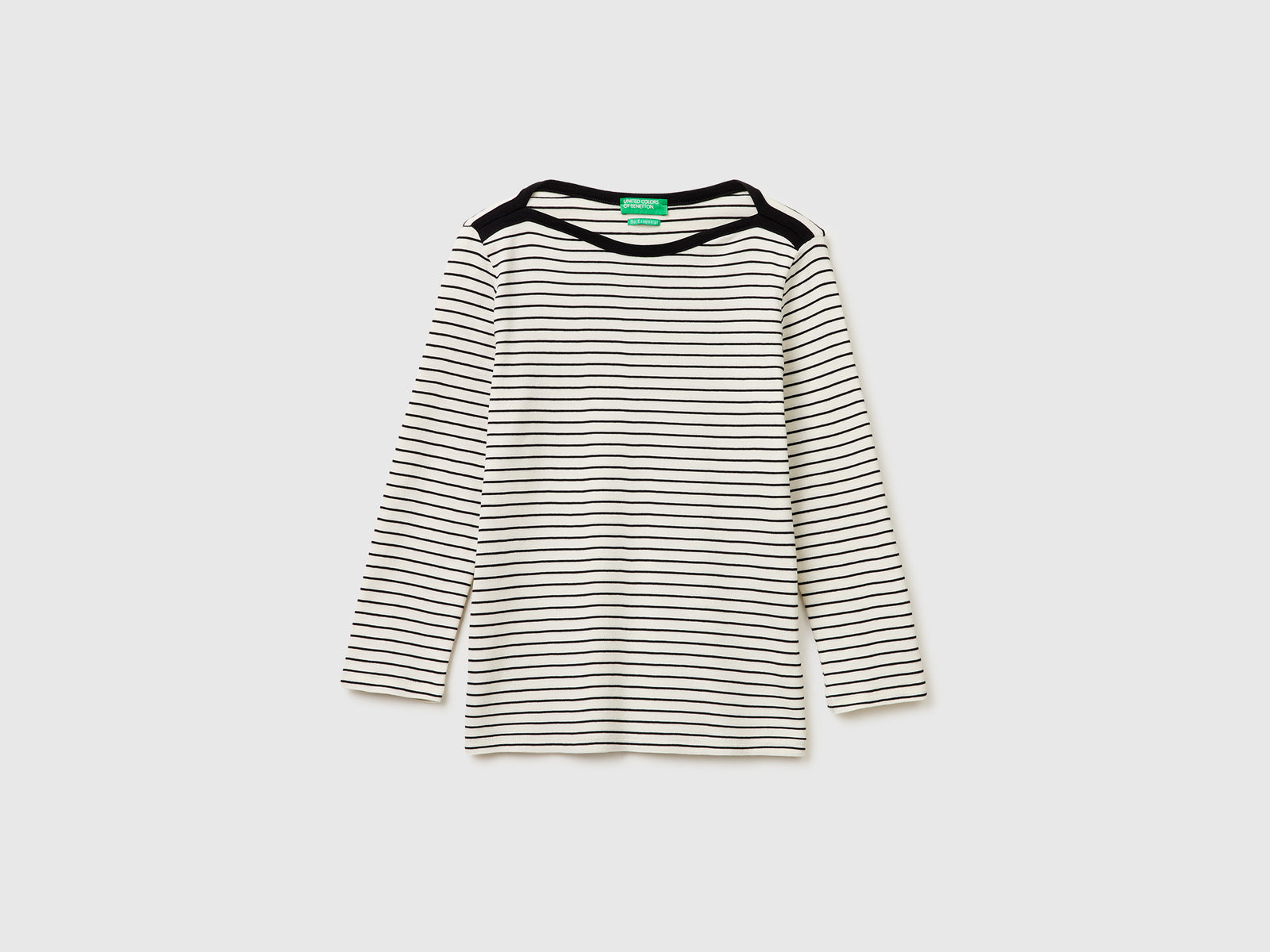 Striped t-shirt with boat neck - ucb_image_FS