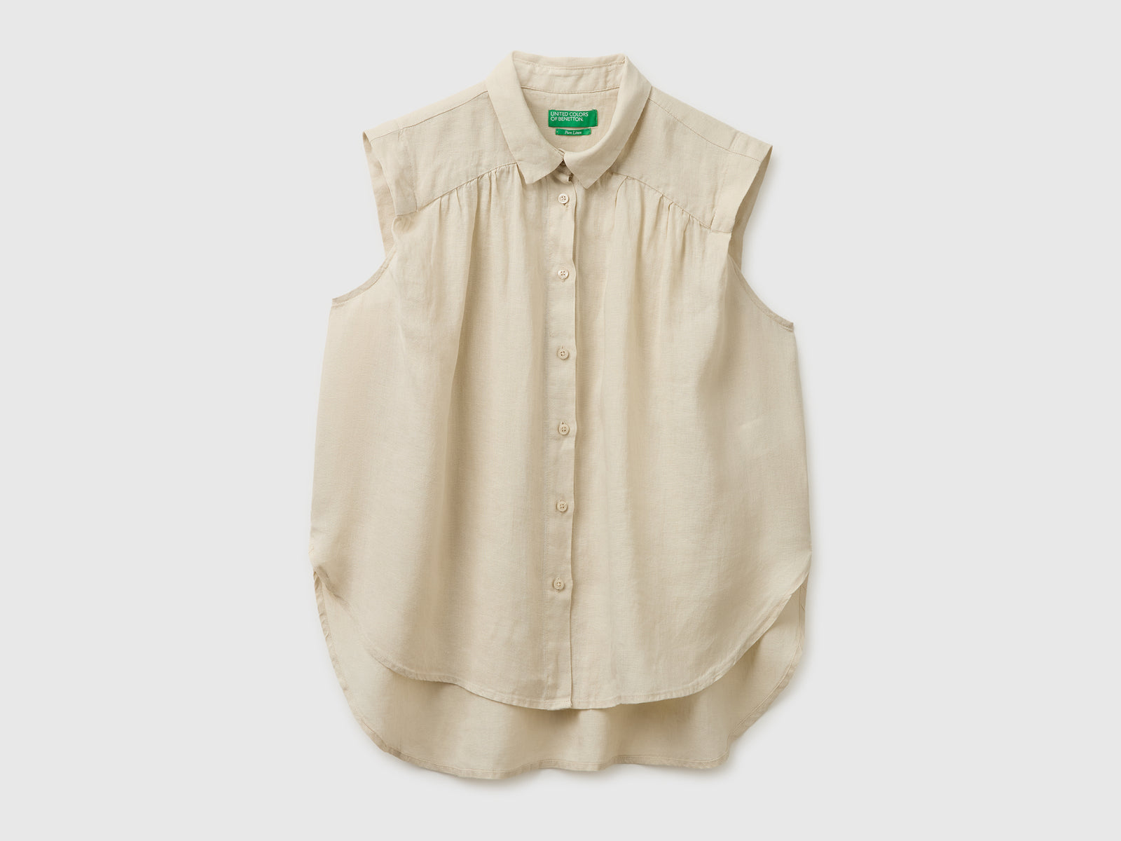 100% linen sleeveless blouse - ucb_image_FS