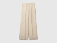 Palazzo trousers in 100% linen - ucb_image_FS