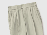 100% linen cigarette trousers - ucb_image_FY
