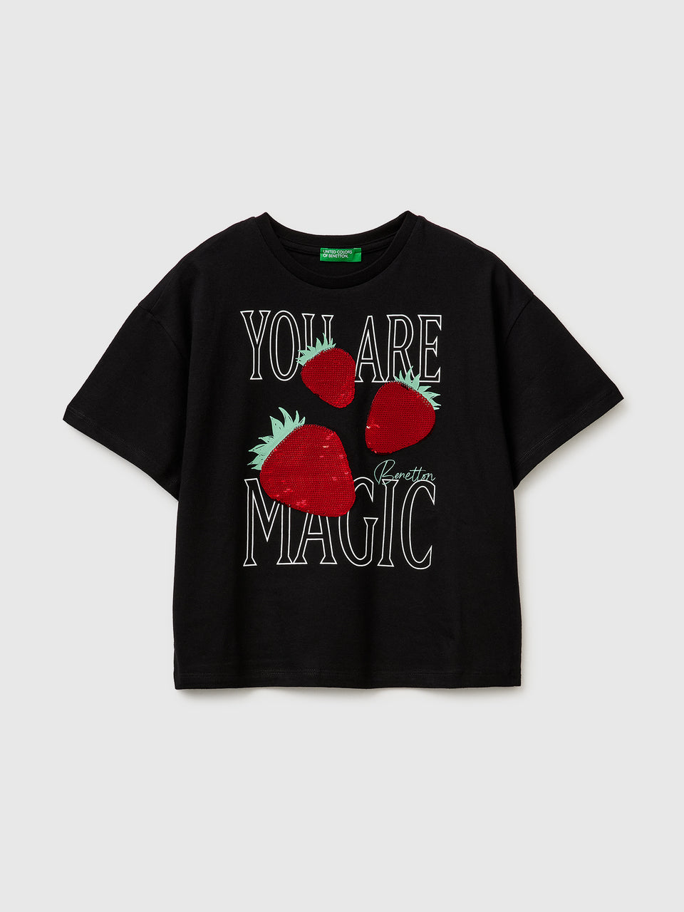 T-shirt with print and sequins - ucb_image_FS