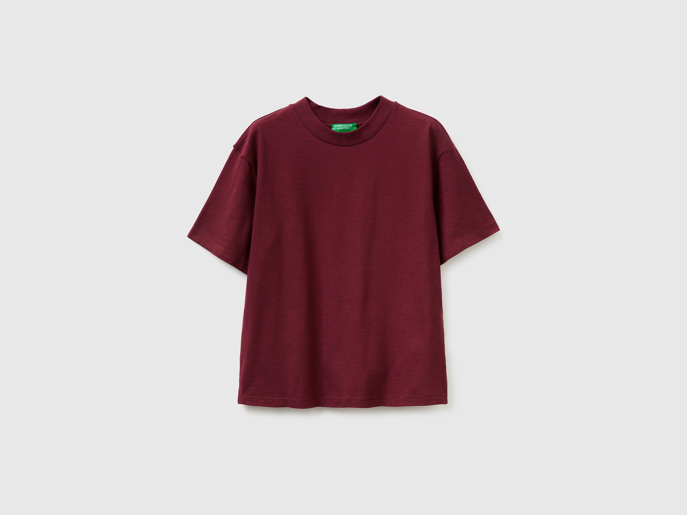 T-shirt de gola redonda em algodão leve - ucb_image_FS