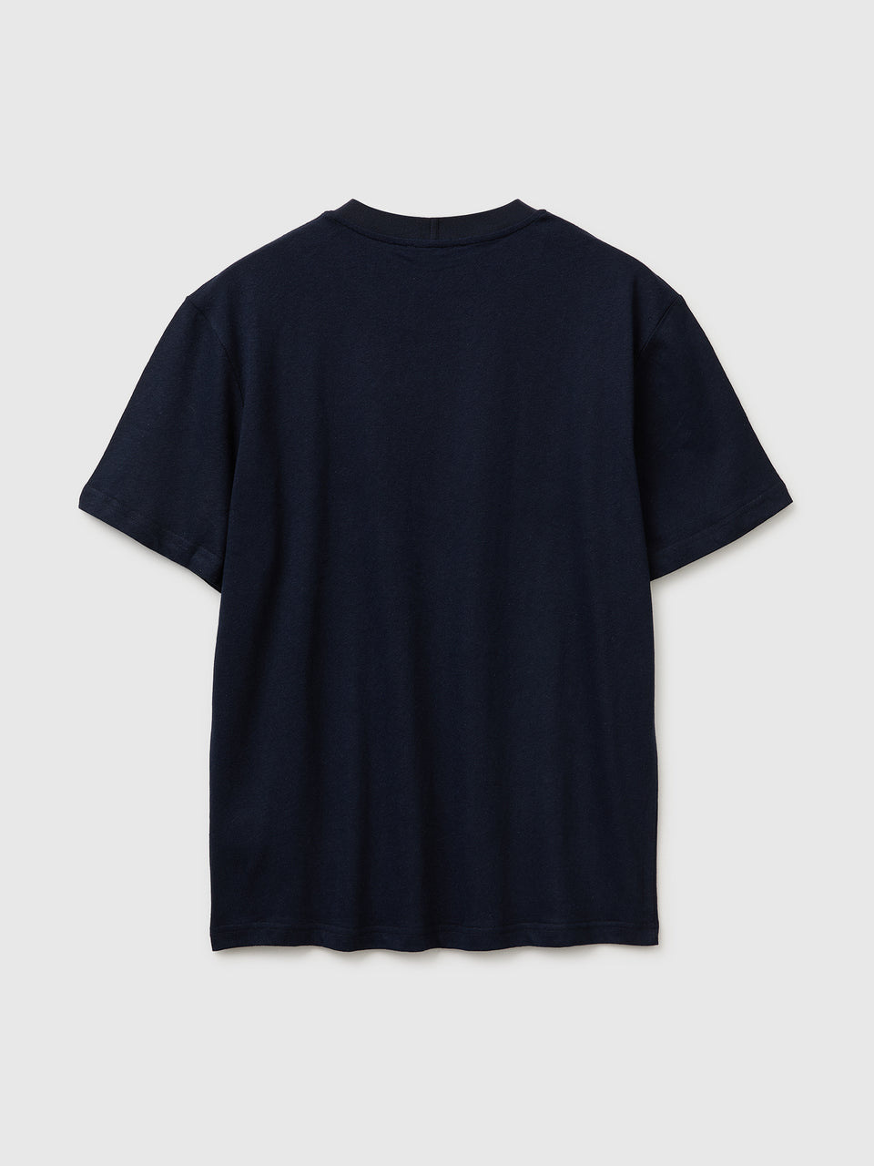 T-shirt de gola redonda em mistura de linho - ucb_image_BS