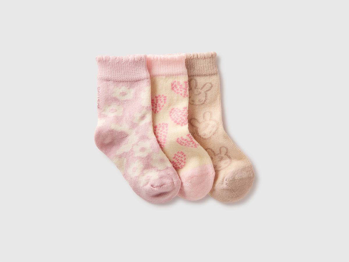 Three pairs of patterned socks - ucb_image_FS