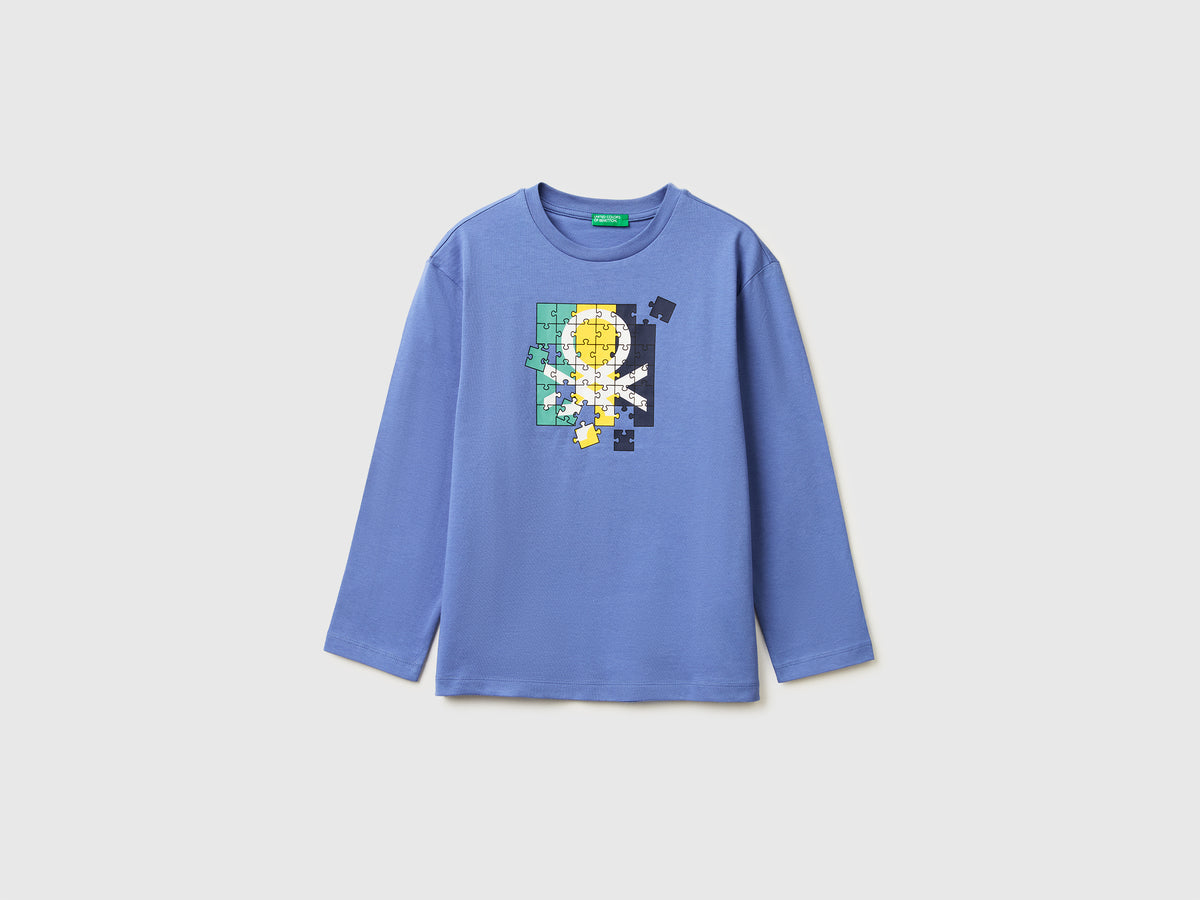 T-shirt in organic cotton with logo print - ucb_image_FS