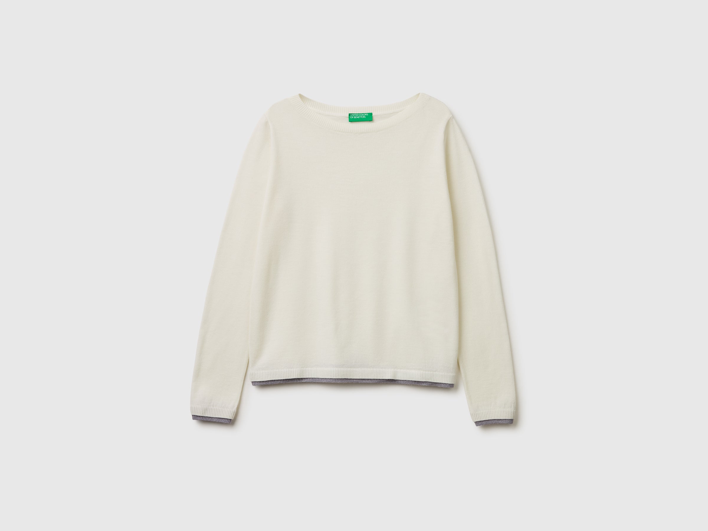 100% Merino wool boat neck sweater - ucb_image_FS