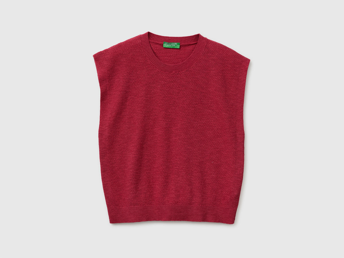 Camisola sem mangas em mistura de linho - ucb_image_FS