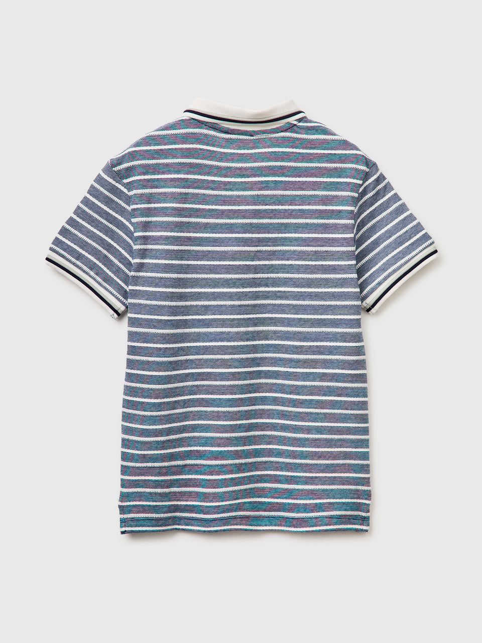 Striped polo shirt with patch - ucb_image_BS