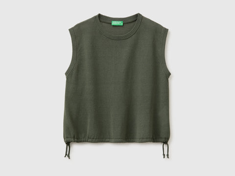 Sleeveless linen blend sweater - ucb_image_FS