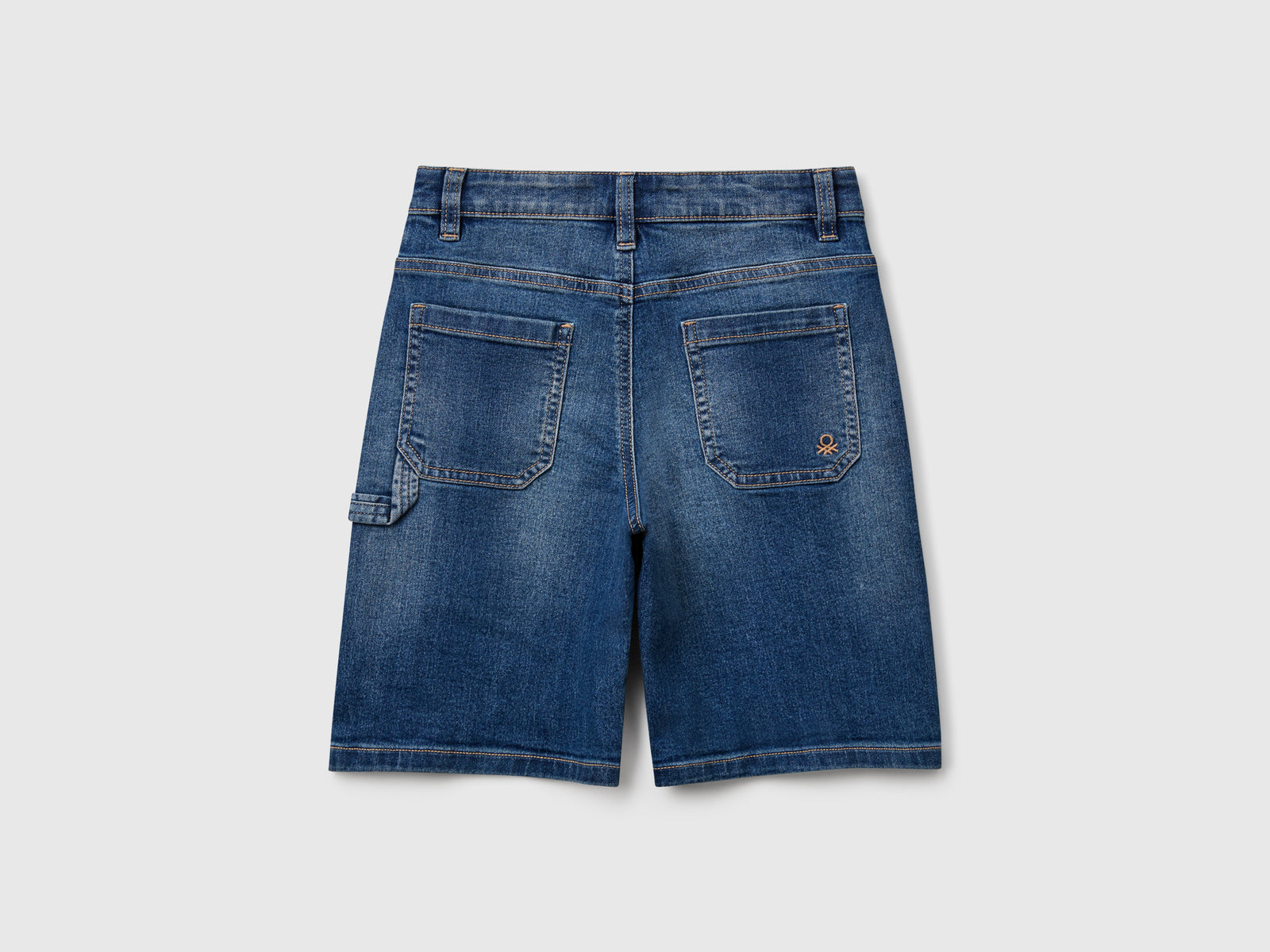 Straight fit denim bermudas - ucb_image_BS