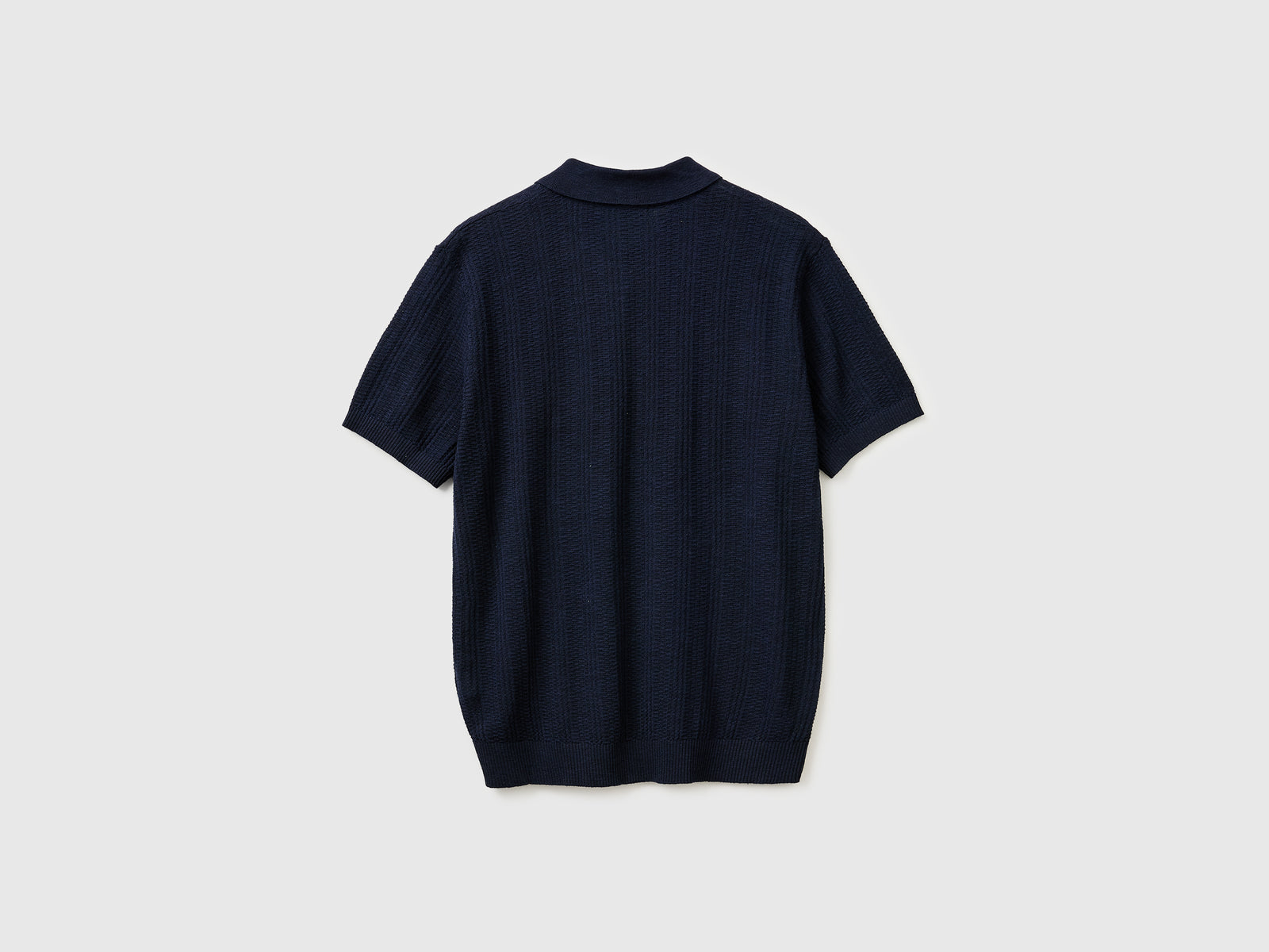 Textured linen blend polo shirt - ucb_image_BS