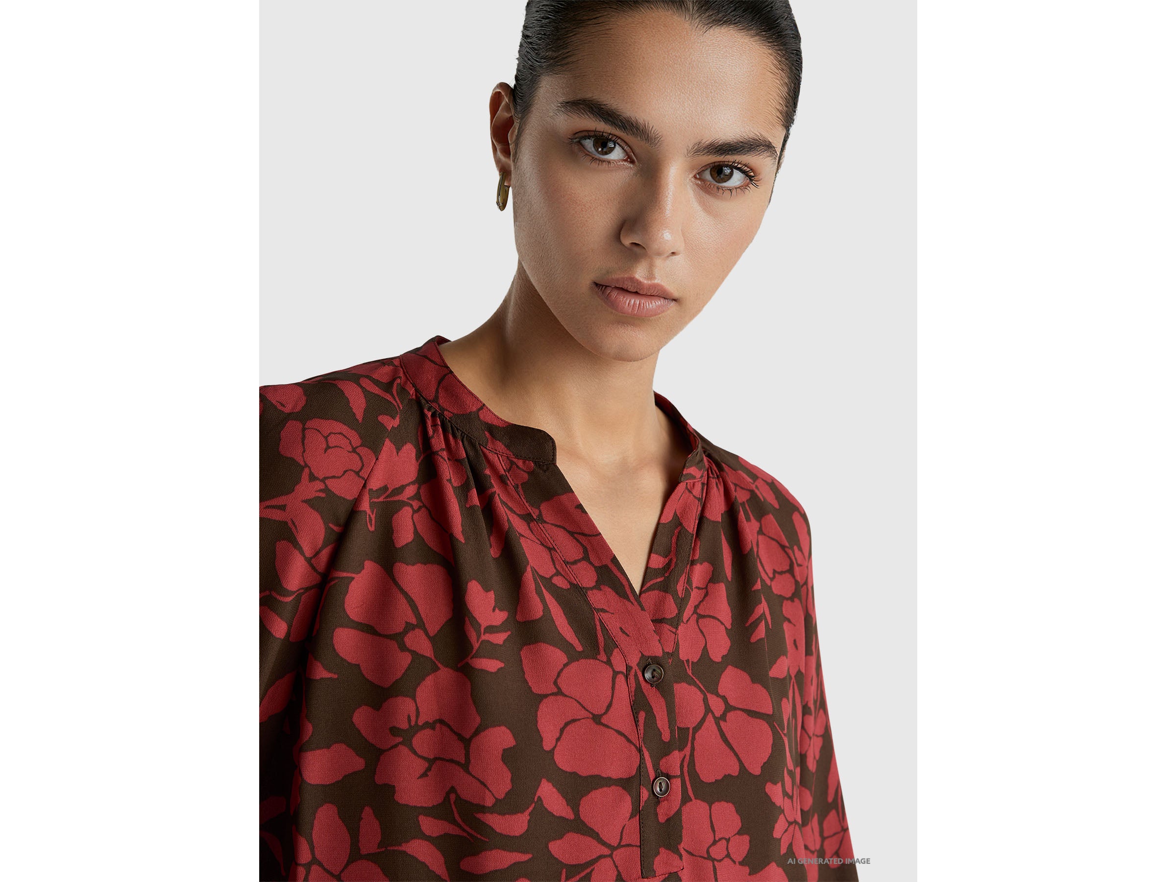 Blusa coreana com estampa floral - ucb_image_FY
