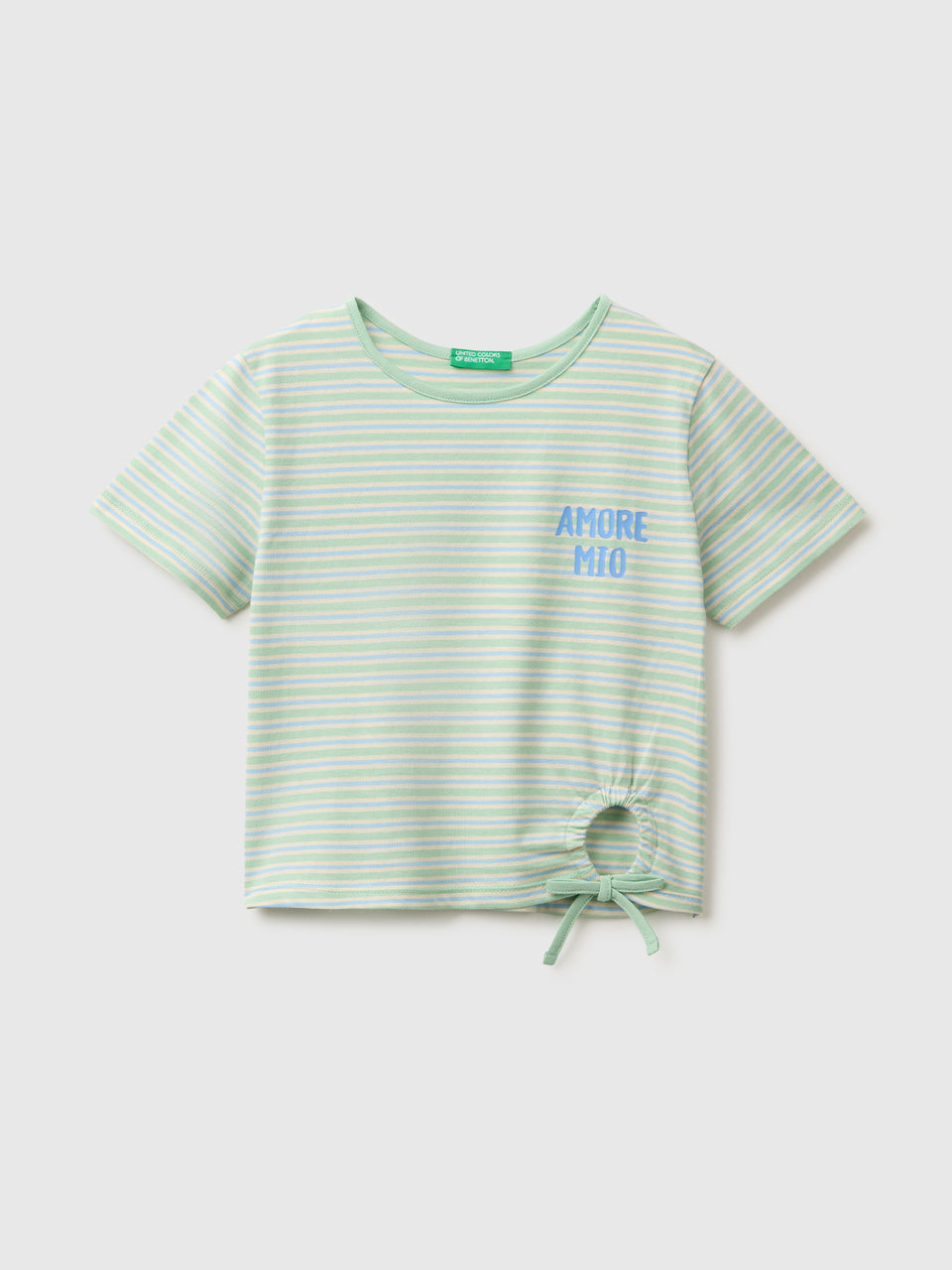 T-shirt às riscas com texto - ucb_image_FS