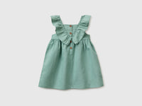 Linen blend dress with ruffles - ucb_image_BS