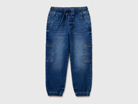 Joggers de jeans com maxi bolsos - ucb_image_FS