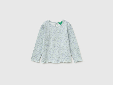 T-shirt às flores em algodão stretch - ucb_image_FS