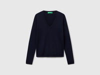 Camisola com decote em V em algodão puro - ucb_image_FS