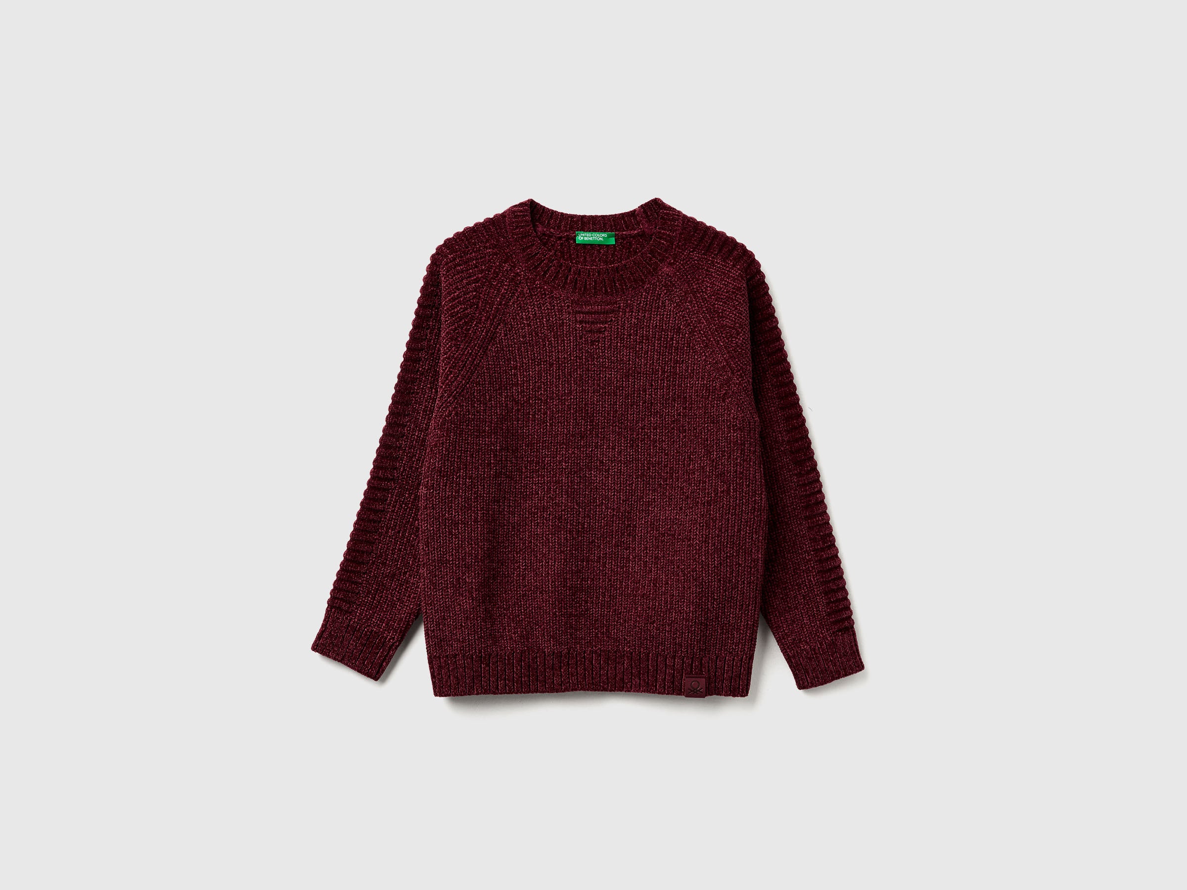 T-shirt de gola redonda em chenille - ucb_image_FS