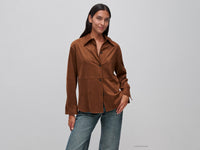 Casaco-Camisa efeito de camurça - ucb_image_F