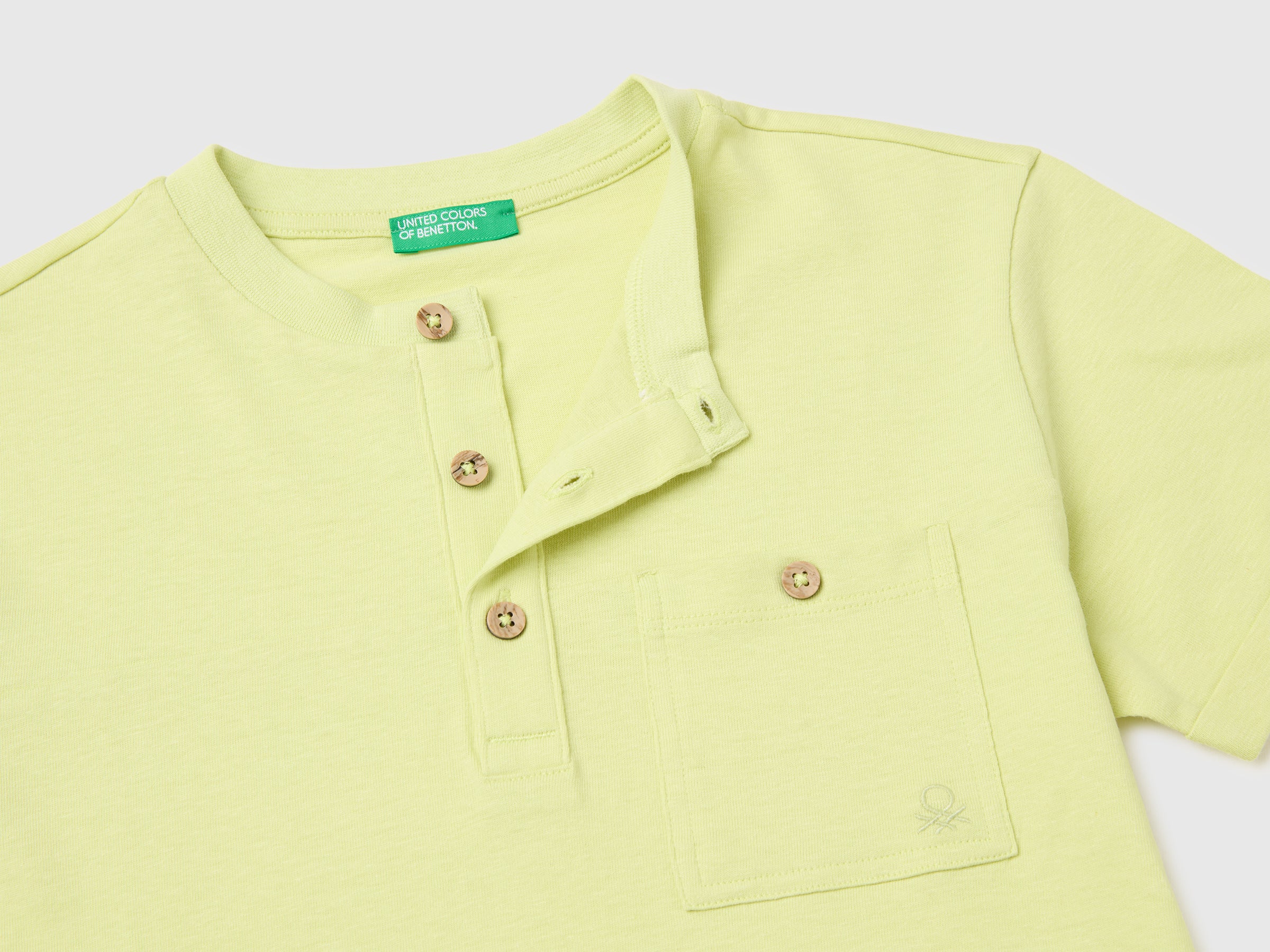 Linen blend henley T-shirt - ucb_image_DS1