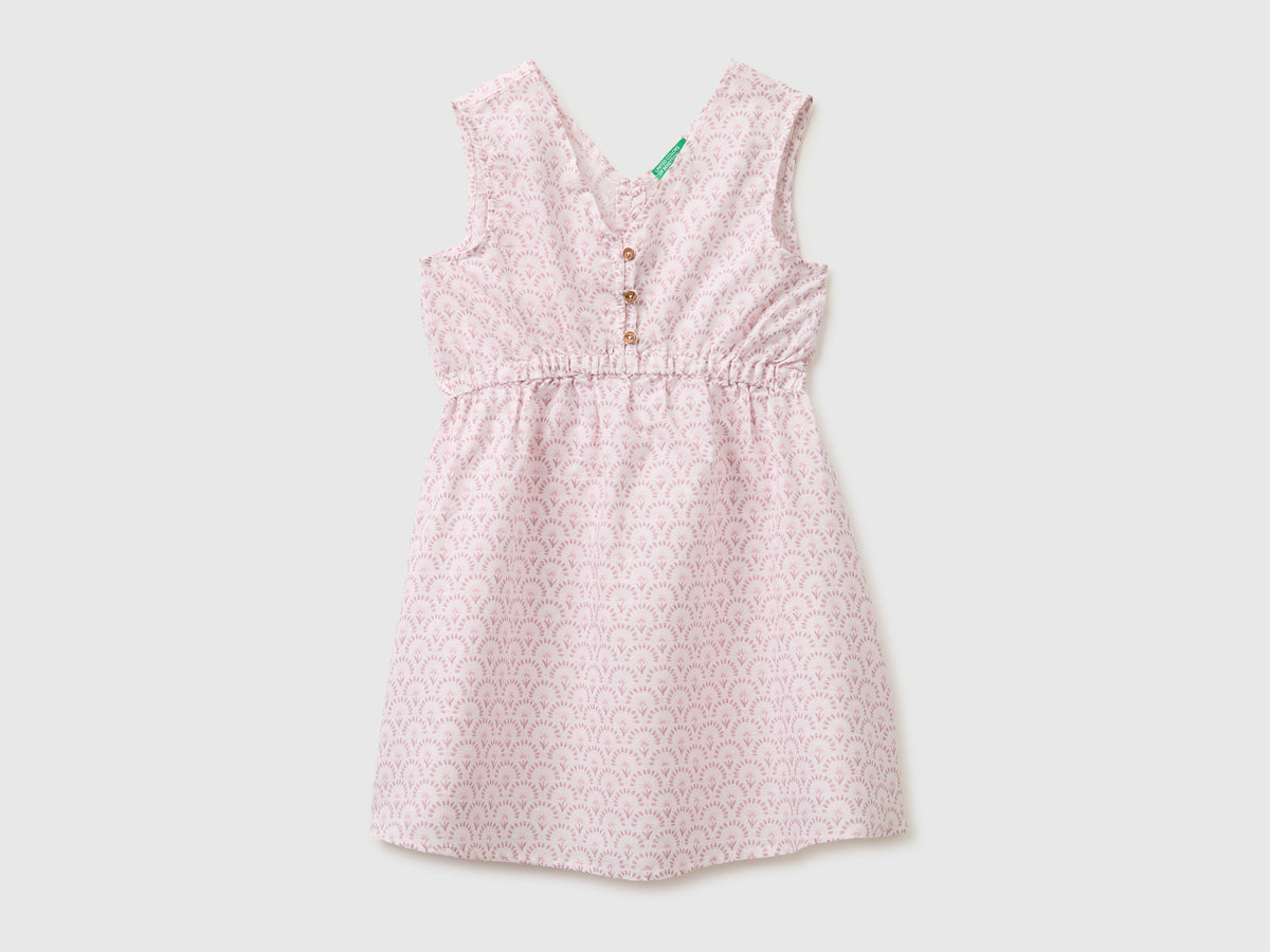 Vestido às flores em mistura de linho - ucb_image_FS