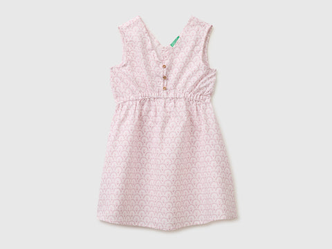 Vestido às flores em mistura de linho - ucb_image_FS