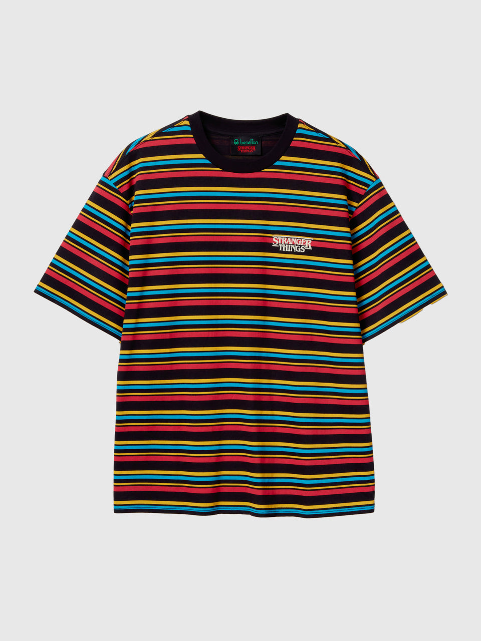 T-shirt às riscas Stranger Things - ucb_image_FS
