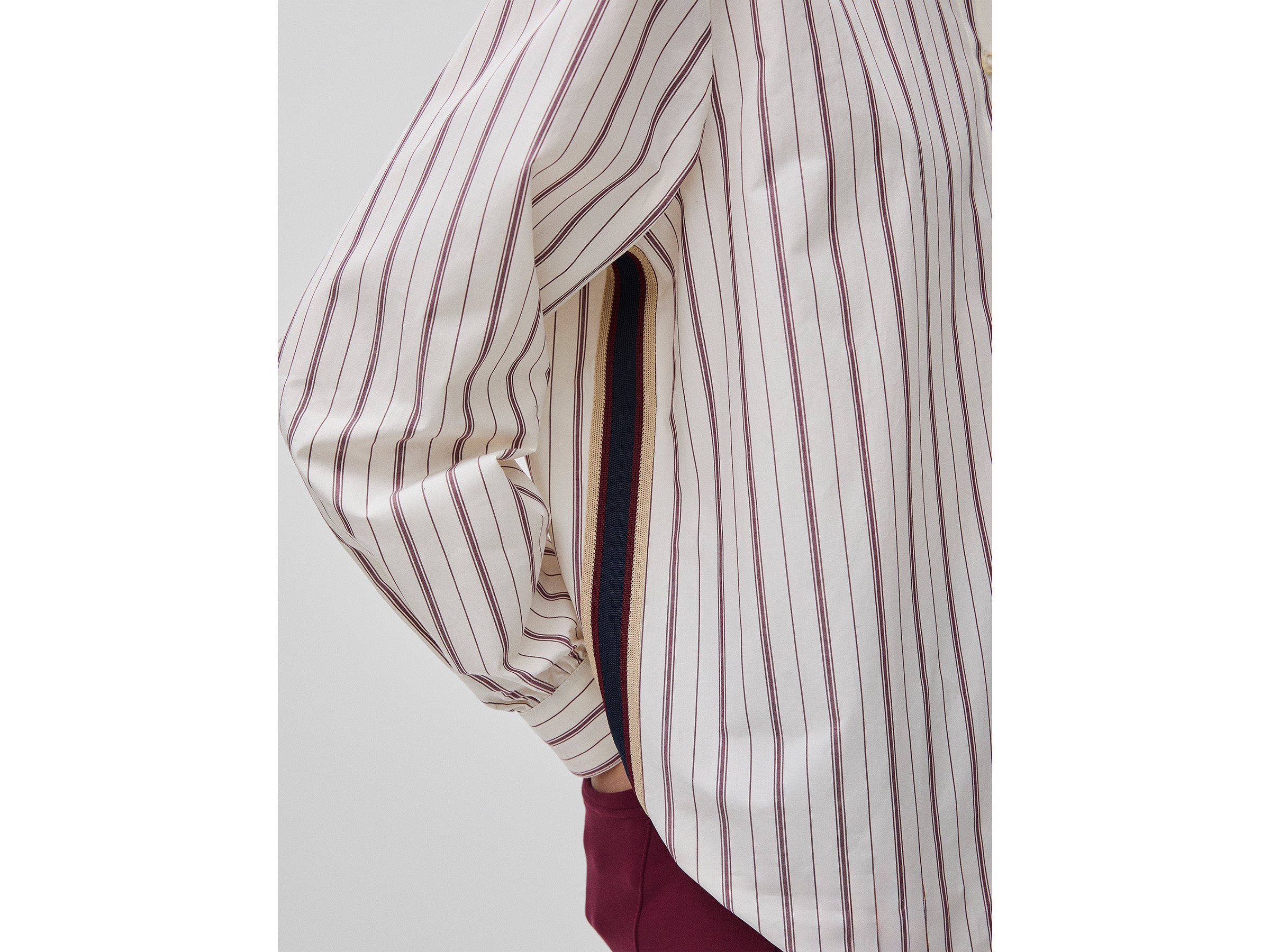 Camisa às riscas com faixa lateral - ucb_image_FY