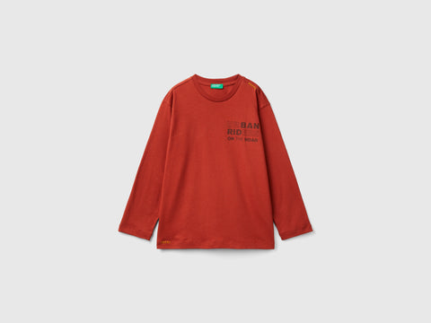 T-shirt em algodão quente com estampa slogan - ucb_image_FS