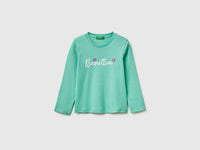 T-shirt com logótipo glitter em algodão orgânico - ucb_image_FS
