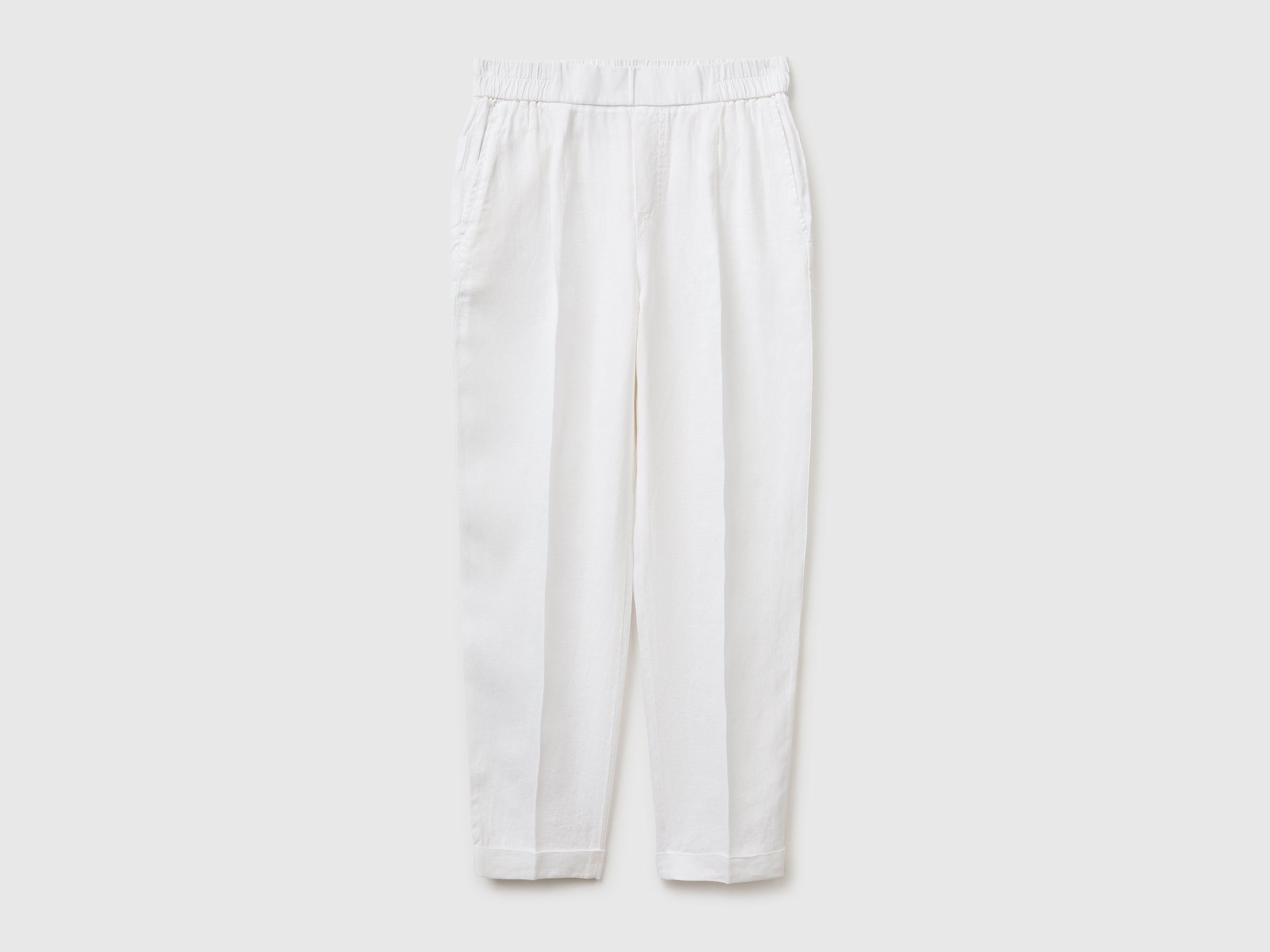 100% linen cigarette trousers - ucb_image_FS