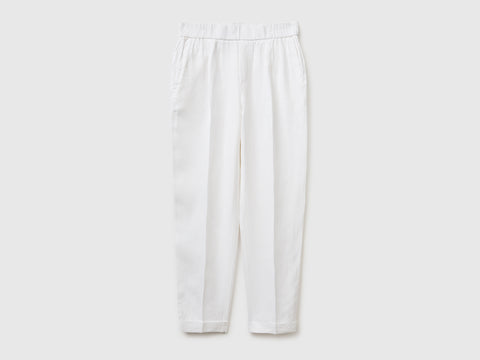 100% linen cigarette trousers - ucb_image_FS