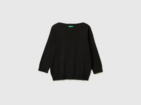 Black sweater with boat neck - ucb_image_FS