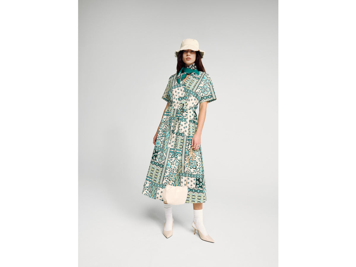 Vestido longuette com estampa bandana - ucb_image_F