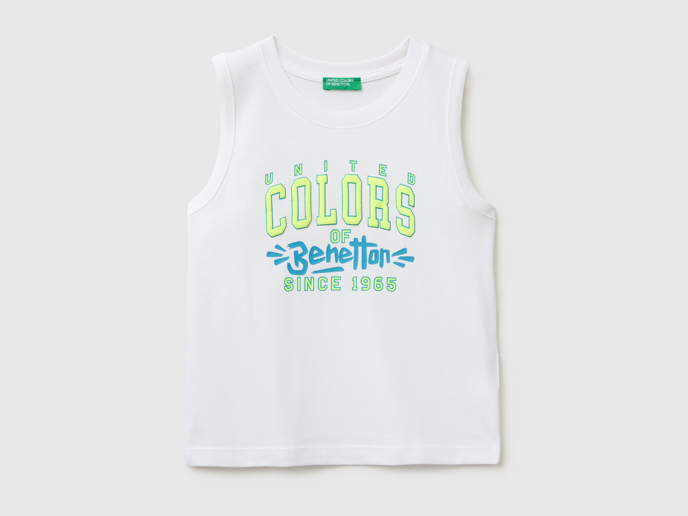 Organic cotton tank top with logo print - ucb_image_FS