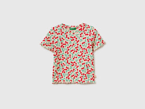 Ribbed printed T-shirt