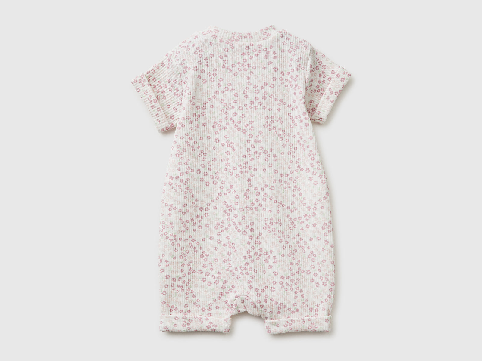 Ribbed printed short playsuit - ucb_image_BS