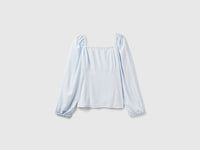 Blusa slim fit com decote quadrado - ucb_image_BS