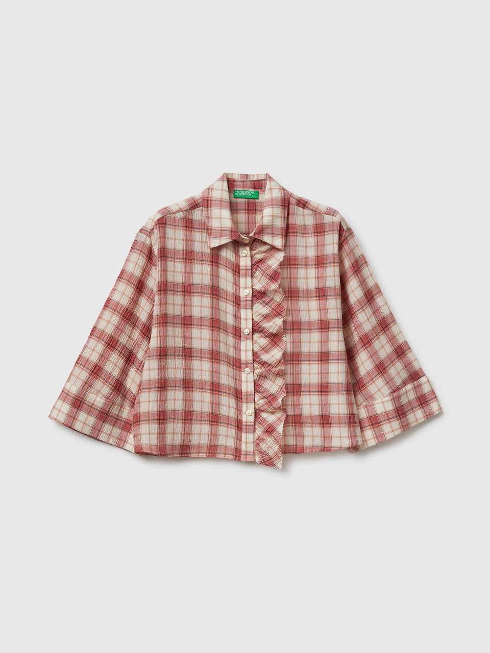 Camisa aos quadrados com folhos - ucb_image_FS