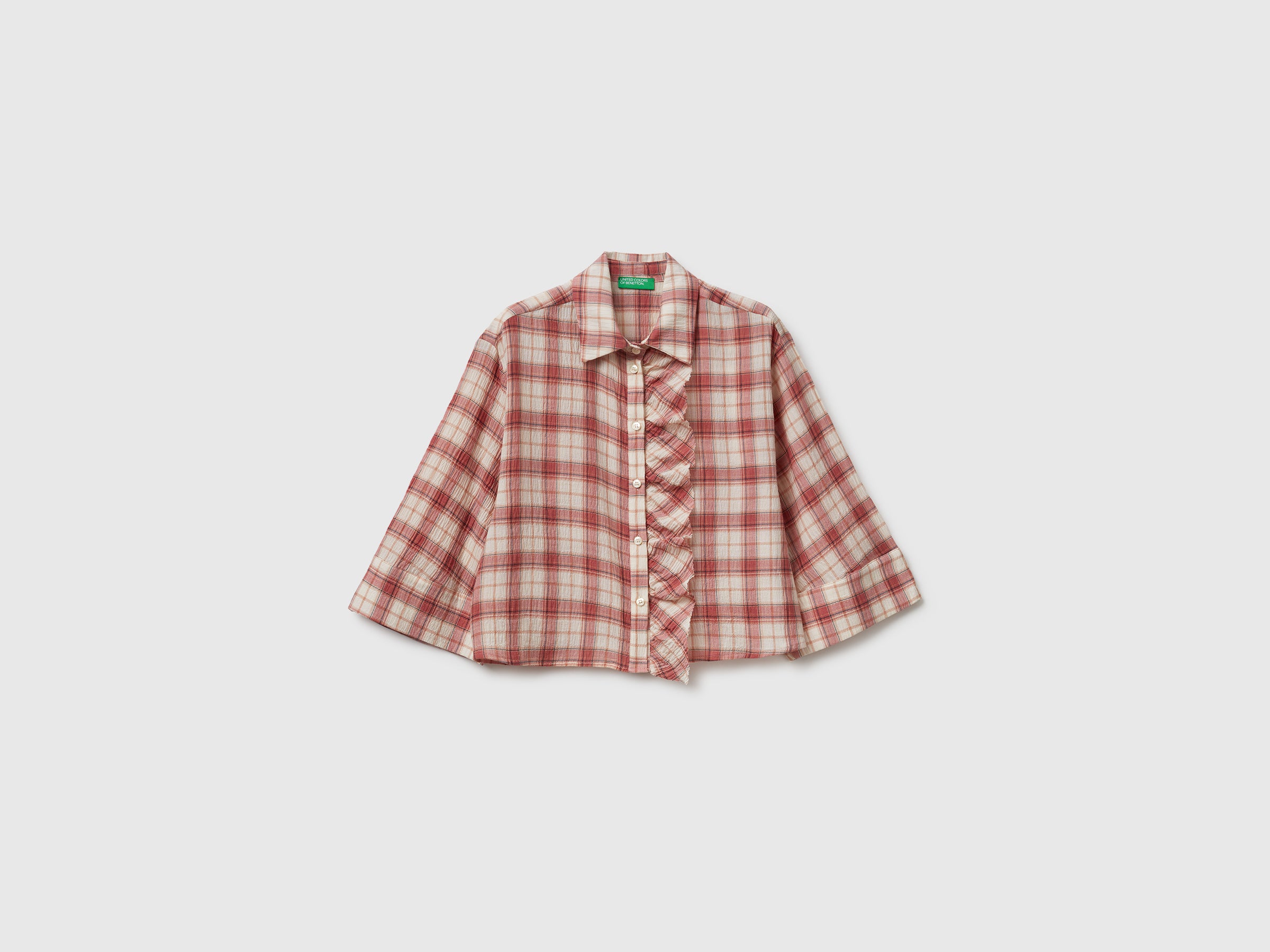 Camisa aos quadrados com folhos - ucb_image_FS