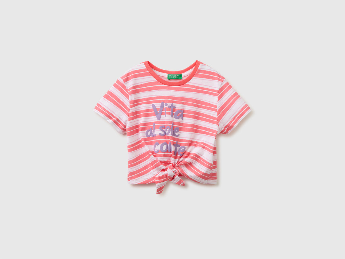 Striped T-shirt with puffy print - ucb_image_FS