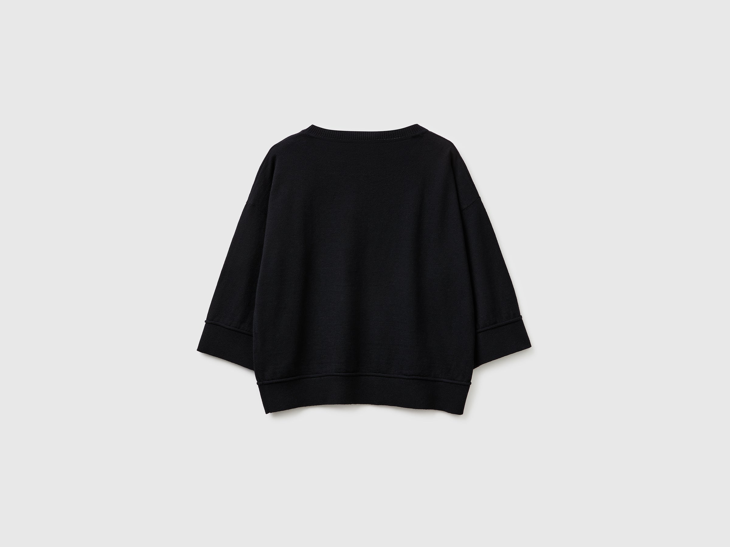 Crew neck sweater in cotton and wool - ucb_image_BS