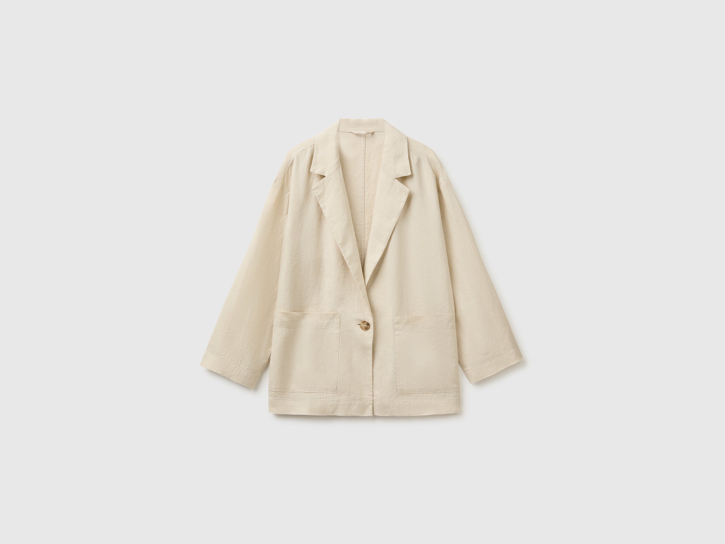 100% linen single-breasted blazer - ucb_image_FS