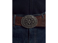 Cinto em pele com fivela rodeo - ucb_image_F